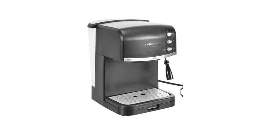 AmazonBasics Espresso Machine and Milk Frother