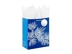 Hallmark 13" Gift Bag w/Tissue, Blue Pine