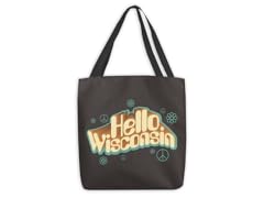 Hello Wisconsin Large Tote Bag