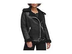 Levis Womens Faux Shearling Moto