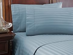 500TC 100% Pima Cotton Damask Sheet Sets-Queen