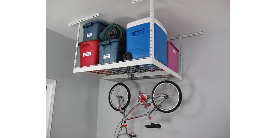 Storage Rack With 4x4 Posts SafeRacks 4' x 4' Garage Storage Rack