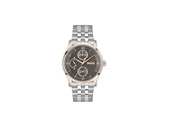 BOSS Men's Principle Master Silver Grey Watch