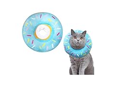 Footfox Cat Cone Collar, Blue, Large