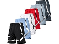 3Pk Mens Performance Tech Mesh Shorts