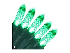 Sunnydaze Decor Faceted LED String Lights Green