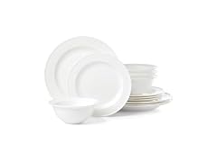 Lenox Dinnerware Set, Studio 1414 Rimmed 12-Piece Set