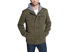 Levi's Mens (2XL) Cotton Hooded Military Jacket
