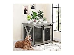 Dog Crate Furniture with Sliding Doors
