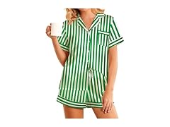 Girece Womens Satin Pajama Set