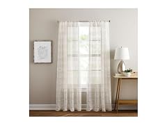 Curtainworks Striped Sheer Curtains, 50" x 84", 2 Panel