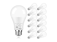 A19 LED Light Bulbs 100W Equivalent, 12-Pack