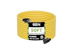 HBN 50 ft Heavy Duty Outdoor Extension Cord 12/3