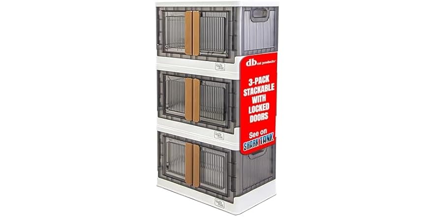 dbest Quik Box - 8.5G 3Pk  Storage Bins