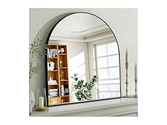 Easly Arched Bathroom Mirror, 32x34 Inch