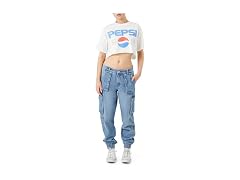 Forever 21  (27) Stretch-Denim Cargo Joggers