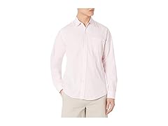 Mens RegularFit Stretch Poplin Pink (M)