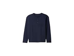 GAP Boys (L) Long Sleeve Henley Tapestry Navy