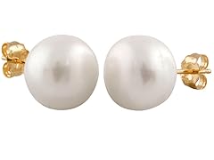 White Large Pearl Studs