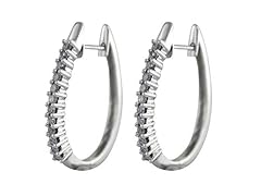 0.50 CT Diamond Earrings 14K White Gold