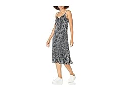 The Drop Ana Silky V-Neck Midi Slip Dress (XL)