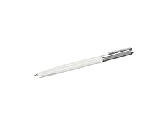 Swarovski Matrix Tennis ballpoint pen, White, Chrome plated