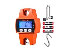 Digital Crane Scale, 660 lbs/300 kg, Industrial
