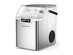 Nugget Countertop Ice Maker with Soft Chewable Ice 40Lbs