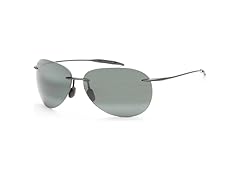 Maui Jim Men's 63mm Black/Grey Polarized Sunglasses