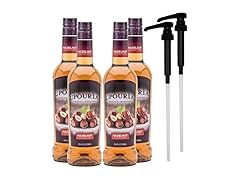 4Pk Upouria Hazelnut Coffee Syrup 25.4oz
