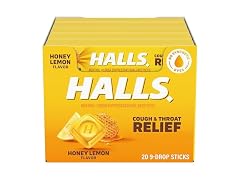 HALLS Honey Lemon Cough Drops 180ct