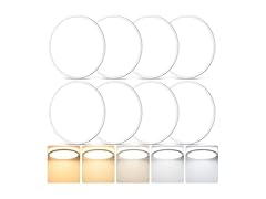 GoBright B0FT7QZTJG 8-Pack Flush Mount LED Ceiling