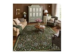 Moynesa Floral Washable 8x10 Rug