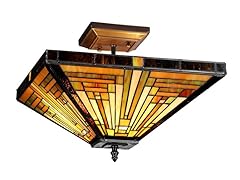 Mission 2-Light Semi-Flush