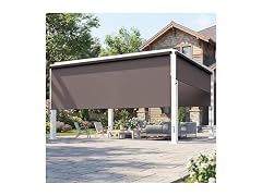 FansaFurn Integrated Outdoor Roller Shades 8'W x 8'H