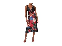 Lulus (M) Sorelle Drape Back Midi Dress
