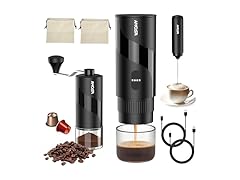 AMOSA Mini Electric Espresso Coffee Maker Set