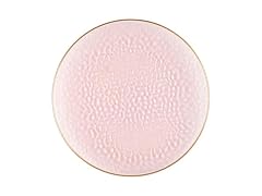 Pink/Gold Rim Hammered Chargers - 13" - 48CT
