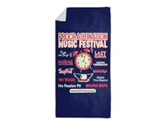 Procrastination Music Festival Beach Towel