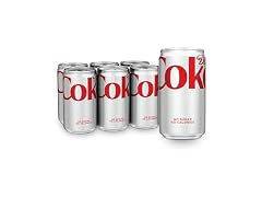 6PK Diet Coke Soft Drinks, 7.5 fl oz Cans