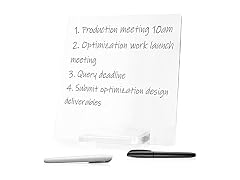Acrylic Dry Erase Board for Desk - 11.5" x 8.75"
