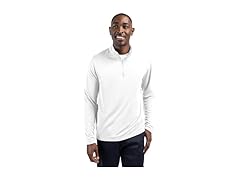 Clique Men's Half Zip Pullover White