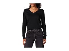 Amazon Essentials Women 100% Cotton V-neck Sweater