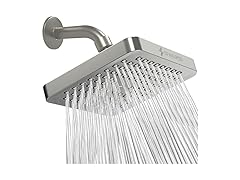 6" Square High Pressure Rain Shower Head