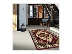 Superior Folk Diamond Rustic Eclectic Bohemian Rug