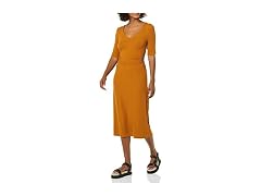 Amazon Essentials Women (L) Fine Rib Side Dress