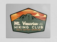 Mt. Vesuvius Hiking Club 11" x 14" Metal Poster