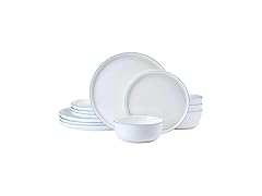 Mikasa Samantha 12 Piece Bone China Dinnerware Set White