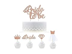 Rose Gold Bride To Be Cake Topper