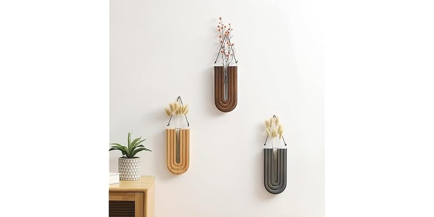Wood Wall Indoor Planters 3 Pack